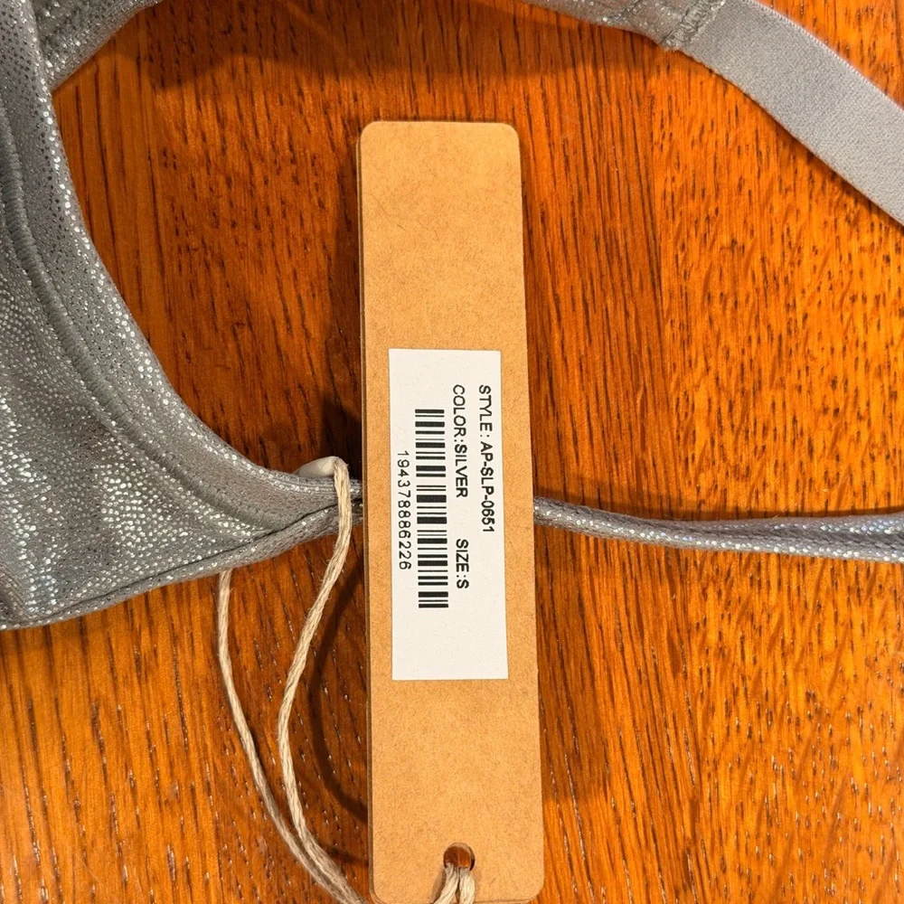 SKIMS Silver Mini Dress - Picture 2 of 3